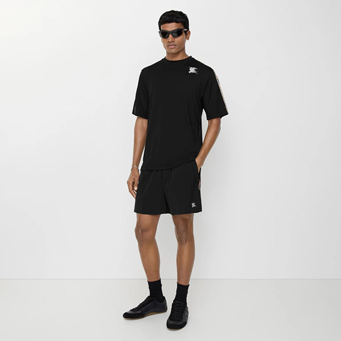 burberry elastic quick dry nylon five inch casual shorts